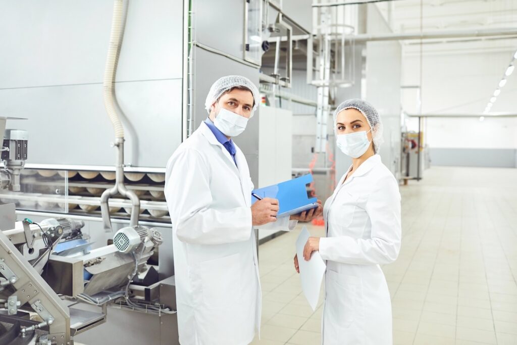 Regulatory compliance in food processing facility engineering